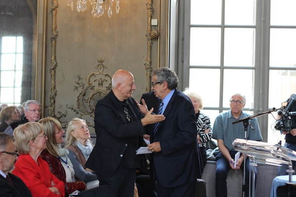 René Guitton et Antoine Sfeir à l'hôtel de ville de Nancy